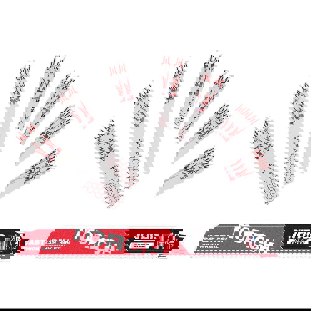 Reciprocating Saw Blade Sets; Blade Material: Bi-Metal ; Minimum Blade Length: 6in ; Maximum Blade Length: 9in ; Minimum Teeth Per Inch: 14 ; Maximum Teeth Per Inch: 24 ; Profile Shape: Straight